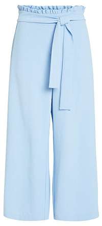 Vila Dámske nohavice Virasha Hw Cropped Wide Pant Pb/Kl Powder Blue