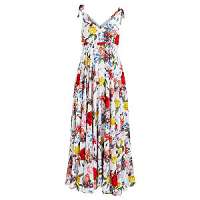 Vila Dámske šaty Viavian S/L Ankle Dress/Ka Pristine