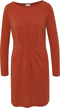 Vila Dámske šaty VICLASSY L/S DETAIL DRESS - FAV Ketchup L