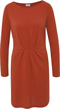 Vila Dámske šaty VICLASSY L/S DETAIL DRESS - FAV Ketchup S