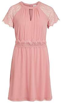 Vila Dámske šaty Vifinnea S/S Dress/Dc Brandied Apricot L