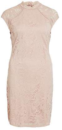 Vila Dámske šaty Vistasia Capsleeve Lace Dress-Ev Rose Smoke L