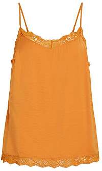 Vila Dámske tielko Cava Lace Singlet-Noos Golden Oak M