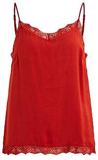 Vila Dámske tielko Cava Lace Singlet-Noos Ketchup L