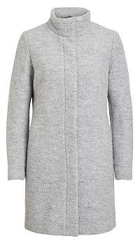 Vila Dámsky kabát VIALANIS COAT-Noosa Light Grey Melange