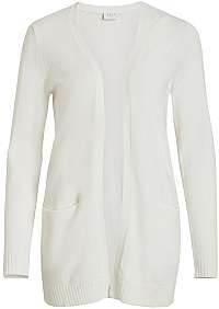 Vila Dámsky kardigan VIRIL L / S OPEN KNIT CARDIGAN-FAV Whisper White M