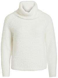 Vila Dámsky sveter VIALINJA KNIT L / S TOP / KI White Alyssum XL