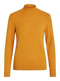 Vila Dámský sveter VIRIL L/S TURTLENECK KNIT TOP-NOOS Golden Oak XS