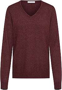 Vila Dámsky sveter vírili L / S V-NECK KNIT TOP-FAV Wine tasting M