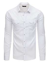 Atraktívna biela SLIM FIT košeľa