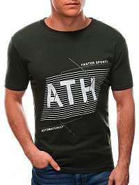 Bavlnené khaki tričko ATH S1594