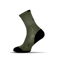 Bavlnené pánske ponožky v tmavo-zelenej farbe Clima Plus