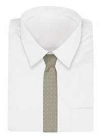 Béžová kravata s geometrickým vzorom Angelo di Monti