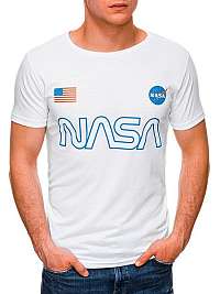 Biele tričko s potlačou NASA S1437