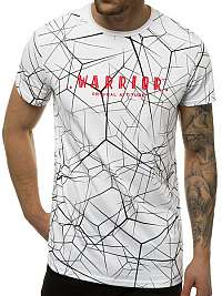 Biele tričko so zaujímavou potlačou WARRIOR JS/SS10935