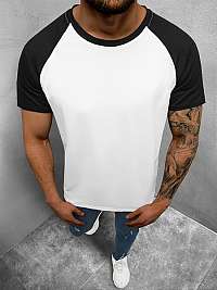 Bielo-čierne pohodlné tričko JS/8T82/1