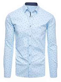 Blankytne modrá košeľa s nádherným vzorom