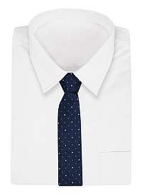 Bodkovaná granátová kravata