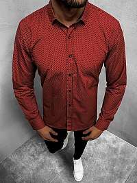 Červená košeľa s jemným vzorom O10