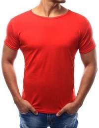 Červené jednoduché tričko - XXL