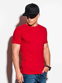 Červené jednoduché tričko S884