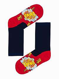 Červené pánske ponožky OMG U124