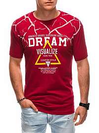 Červené pánske tričko Dream S1862