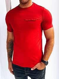 Červené pánske tričko v trendy dizajne