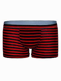 Červené pruhované boxerky U56
