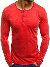 Červené tričko s dlhým rukávom  OZONEE 1114
