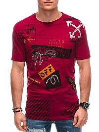 Červené tričko s potlačou S1783