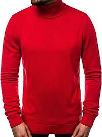 Červený atraktívny sveter OZONEE B/95008