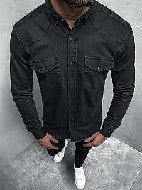 Čierna rifľová košeľa O66
