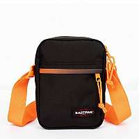 Čierna taška cez plece Eastpak The One s oranžovými detailmi
