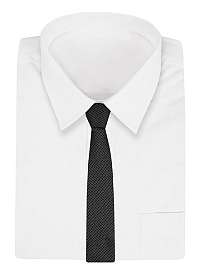 Čierna vzorovaná kravata