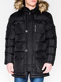 Čierna zimná bunda c355