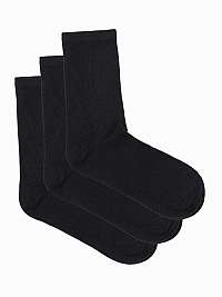 Čierne bavlnené ponožky (3ks) U99