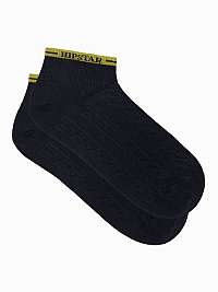 Čierne členkové bavlnené ponožky Hipstar U239