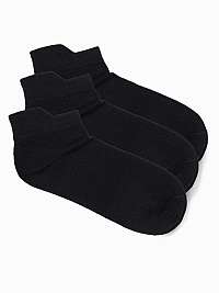 Čierne členkové ponožky (3ks) U98