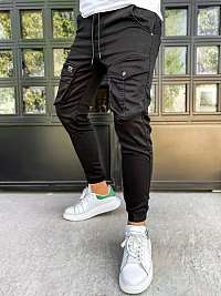 Čierne jogger nohavice