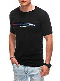 Čierne tričko s potlačou S1796