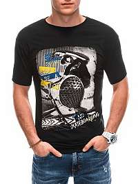Čierne tričko s potlačou Skate S1794