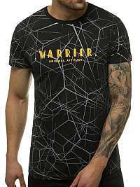 Čierne tričko so zaujímavou potlačou WARRIOR JS/SS10935