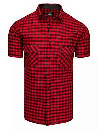 Čierno-červená károvaná košeľa