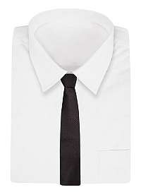 Čierno hnedá elegantná kravata