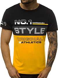 Čierno-žlté zaujímavé tričko JS/SS10900Z