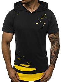 Čierno-žlté zaujímavé tričko O/1277