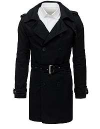 Čierny prechodný moderný kabát