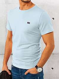 Decentné blankytne modré tričko s krátkym rukávom