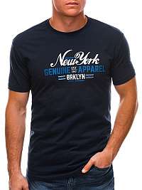 Decentné tmavo-granátové tričko New York S1498